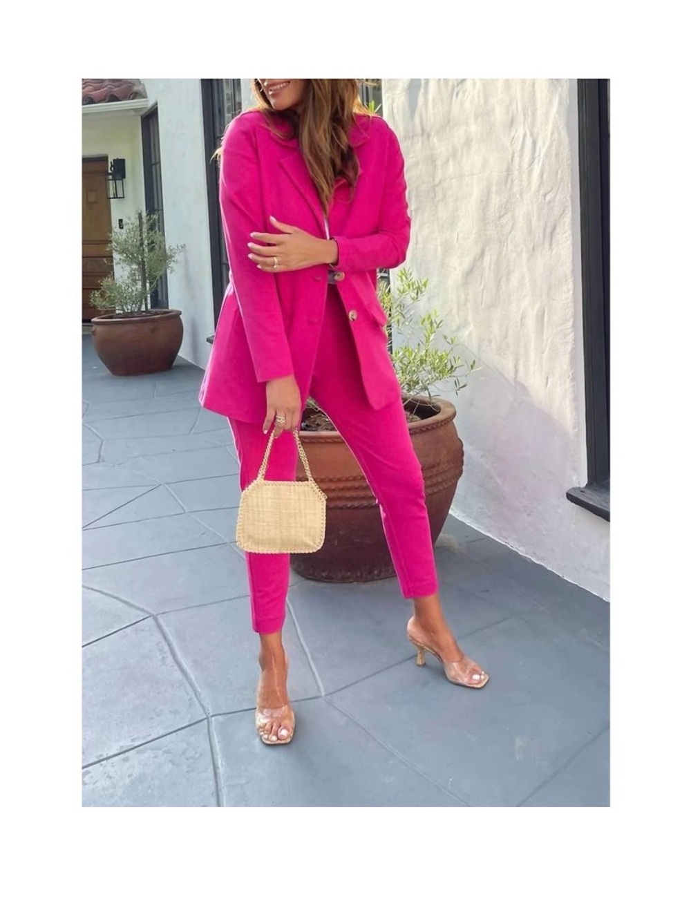NWT Veronica M Ponti Oversized Boyfriend Blazer